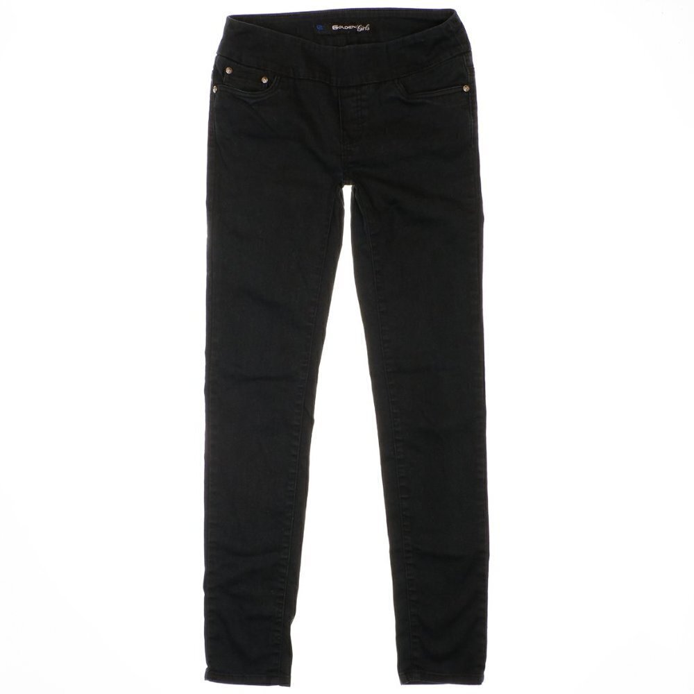 Golden Girls Jeans Womens Size 4 Pull On Skinny Blue Black Measures 29 x 31